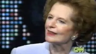 Margaret Thatcher "Larry King Live" 1995 (2)