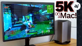 Fortnite in 5K on 2018 13" MacBook Pro & BlackMagic eGPU!