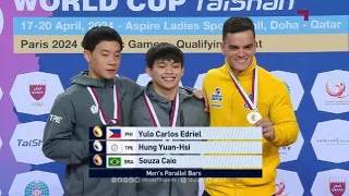 Men's Parallel Bars Finals TOP 3 World Cup Gymnastics Doha 2024