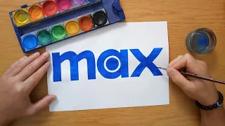 How to draw the max  logo - HBO max
