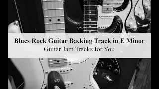 Tasty Blues Rock Guitar Backing Track in E Minor