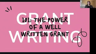 Grant Writing Basics Webinar