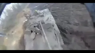 Destruction of Russian BMP-3 by FPV drone armed with RKG-3E hand-held grenade