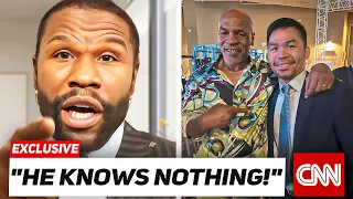 Floyd Mayweather LOSES IT At Mike Tyson For Manny Pacquiao REMATCH Prediction..