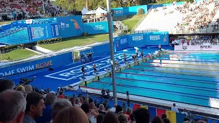 THOMAS CECCON  European  Swimming  Championship  Roma  2022    50 backstroke  semifinal original