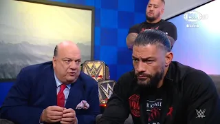 Roman Reigns habla con Paul Heyman sobre Jey Uso en Backstage - WWE Smackdown 16/06/2023 (Español)