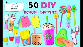 50 DIY SCHOOL SUPPLIES IDEAS YOU WILL LOVE - BACK TO SCHOOL CRAFTS AND HACKS