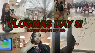 vlogmas day 5!🌨️☃️: school day in my life | Keyorie Eliaña