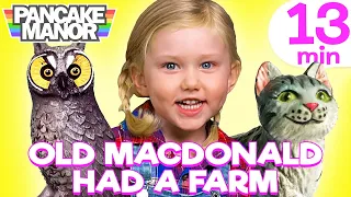 Old MacDonald Had a Farm - 4 Versions! ♫| Learn Farm Animals and More!