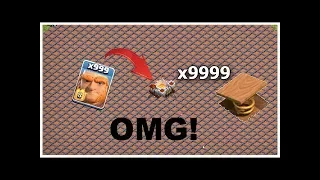Clash of Clans 10000 Spring Traps VS 1000 Max Giants Interesting Gameplay [Private Server]