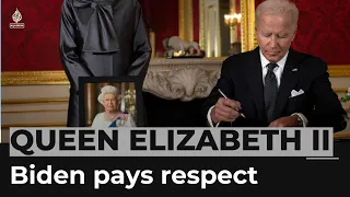 Biden bids farewell to Queen Elizabeth before funeral