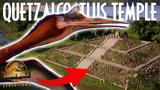 LOST TEMPLE OF THE QUETZALCOATLUS | Jurassic World Evolution 2 Speed Build
