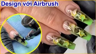 Xịt Airbrush với Gel được không | JadeTang Nailsjobs