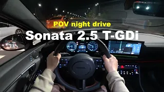 2024 Hyundai sonata N-line 2.5 T-GDi POV night drive