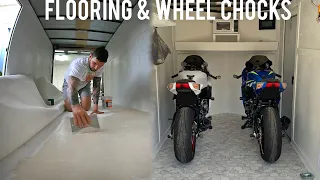 Moto Trailer Build Part 2 - Flooring & Wheel Chocks