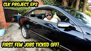 Getting started on my cheap Mercedes! Detail and tidy up! - CLK Project Episode 2