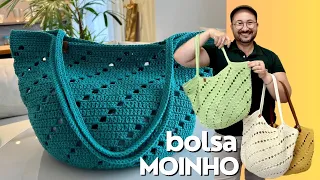 BOLSA MOINHO - O SOUSPLAT MOINHO SE TRANSFORMOU EM UMA BOLSA DE CROCHÊ LINDA, VC VAI SE SURPREENDER