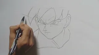 How to Draw Goku Ultra Instinct step by step