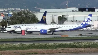 Belavia Embraer 190-400STD EW-563PO at Malaga LEMG 25 Years Livery