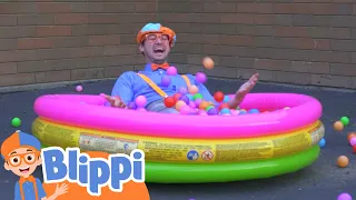 Learn Colors with the Blippi Ball Pit | BLIPPI | Kids TV Shows | Cartoons For Kids | Popular video