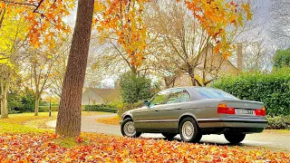 BMW 525i E34 Autumn trip - Driving and engine sound