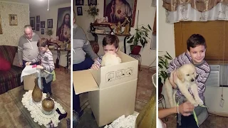 Puppy Surprise Leaves Boy Emotional