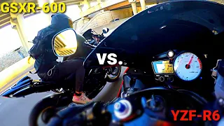 Yamaha R6 vs. Suzuki GSXR-600