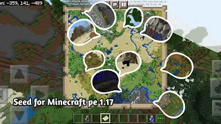 Minecraft Pe 1.17 - Mcpe 1.17 Use Seed 882598218 | 4 Villages One Seed Only