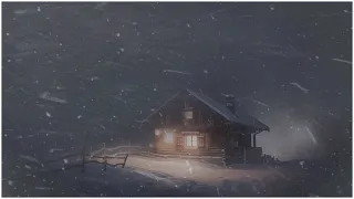 Intense Blizzard somewhere in the Mountains┇Freezing Snow Storm┇Heavy Wind Sounds for Sleeping