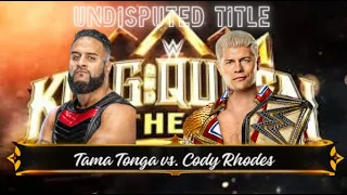 FULL MATCH - Tama Tonga vs. Cody Rhodes - Last Man Standing Undisputed Title Match