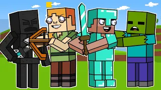 STEVE & ALEX: BEST FRIENDS! | Minecraft Animation (Block Squad)