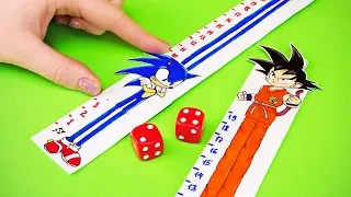 SONIC VS GOKU (Sonic The Hedgehog VS Dragon Ball) and other PAPER GAME TO PLAY WITH FAMILY