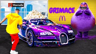 Ich KLAUE alle GRIMACE MC DONALDS AUTOS in GTA 5 RP