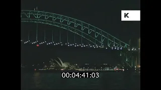 1980s, 1990s Sydney Harbour Bridge at Night, 35mm