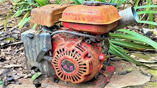 Restoration 1.5 Inch Rusty Old Gasoline Water Pump // Rato 4.5Stro Engine Restoration