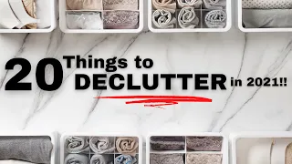 How to Declutter Your Home Fast⎟20 Things to Declutter in 2021 (that you probably won't miss)