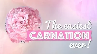 The easiest Carnation ever: Tutorial (gumpaste flower)