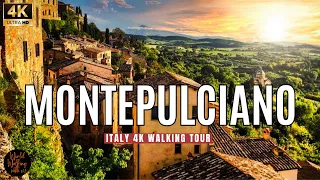 MONTEPULCIANO 🇮🇹 Medieval Village Tour 🌞 Most Beautiful Villages in Italy ❤️ 4k video walk