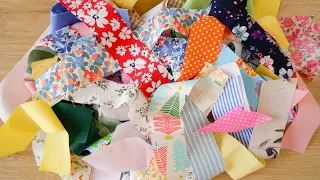 Scrap Fabric Sewing Projects | Patchwork Idea From Left-over Fabric