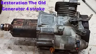 Restoration The Old Generator 4 stroke  Restore old Rusted Generator New Engine