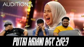 Putri Ariani GOLDEN BUZZER Auditions AGT 2023 | Serabut Reaction