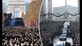 Johnny Hallyday Thousands of mourners line streets of Paris to pay respects