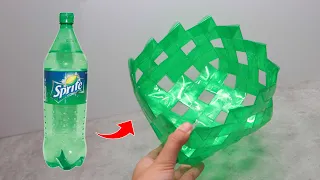 DIY Basket from Plastic Bottle | Best out of waste | Membuat Keranjang dari Botol Plastik | Daur Ula