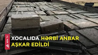 Xocalıda növbəti sursat anbarı aşkar edilib – APA TV