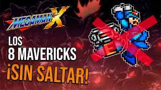 ¿Es posible vencer a los 8 Mavericks de Megaman X sin saltar y sin mejoras?