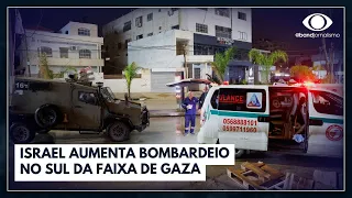 Israel aumenta bombardeio no sul da Faixa de Gaza | Jornal da Band