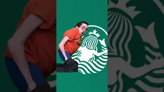How the Starbucks logo looks from behind