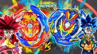 Union Achilles VS Slash Valkyrie | VALT VS AIGER REMATCH | Beyblade Burst GT Battle ベイブレードバーストガチ