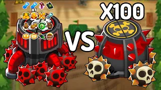 100X Spiked Mines VS. God Boosted Super Mines