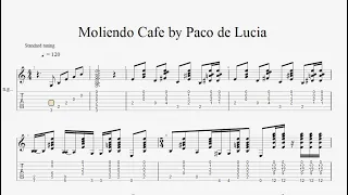 Moliendo Cafe by Paco de Lucia (GUITAR PRO) FREE SHEET DOWNLOAD